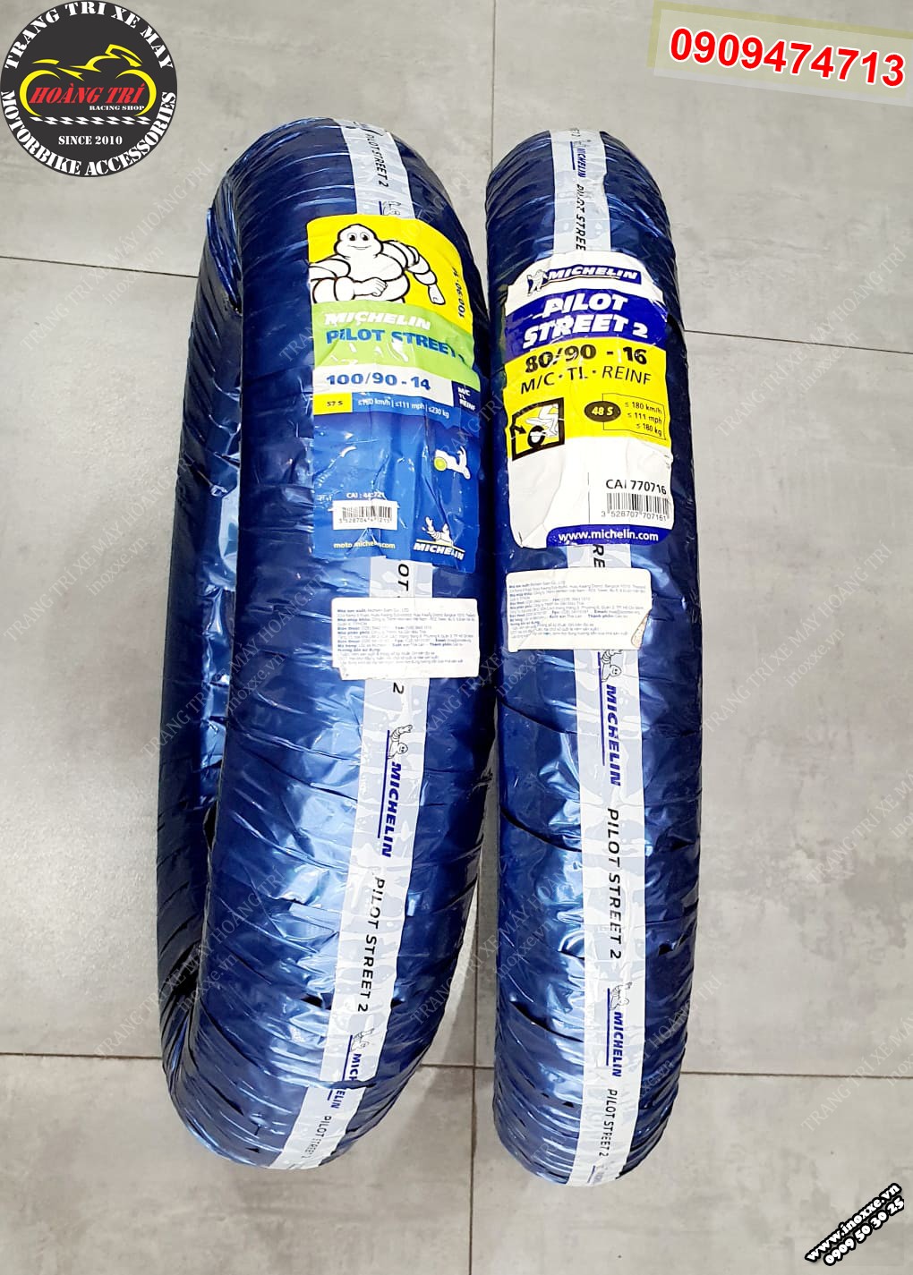 Cặp vỏ Michelin cho Sh Mode size 80/90-16 -100/90-14